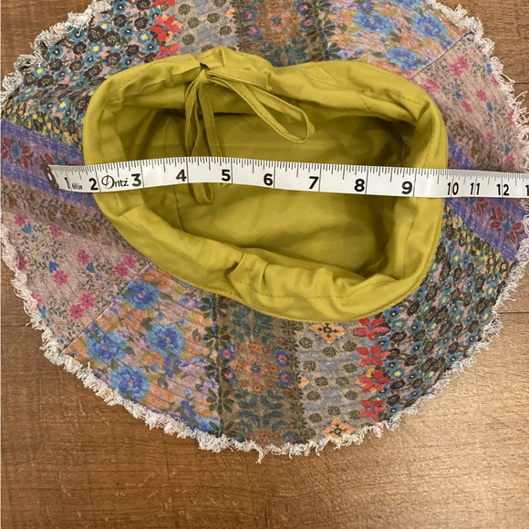 NATURAL LIFE Sandy Days Bucket Hat Watercolor Patchwork Sunny Day Boho Festival - Picture 14 of 14